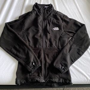 North Face black zip up size medium